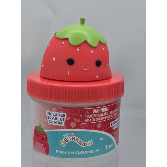 2 Lot Squishmallows Cloud Slime  - Strawberry Scarlet Charm & Blue Raz Tatiana - Picture 4 of 9